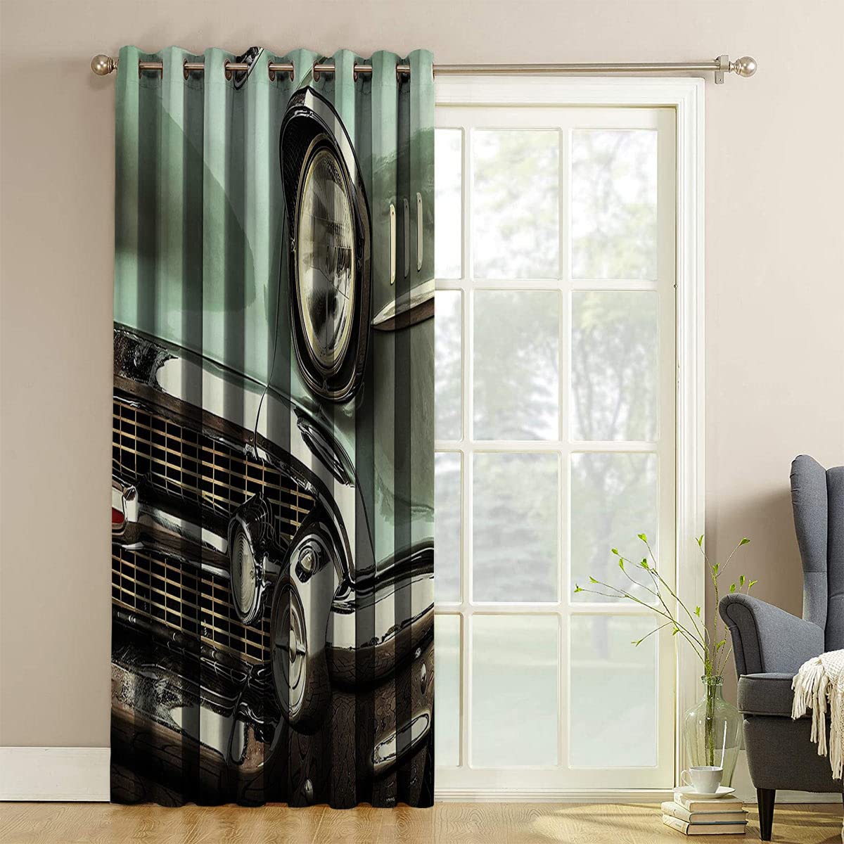 Amazon｜1950年代装飾コレクション カーテン&ドレープ ライトジェイド